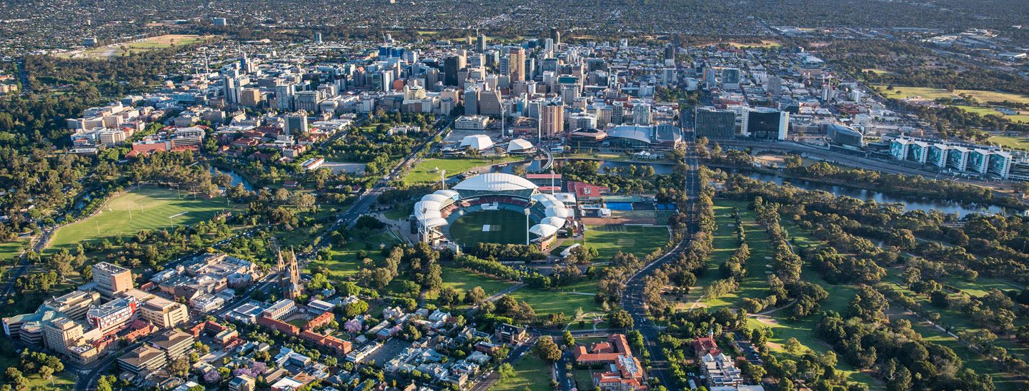 Adelaide CBD helicopter