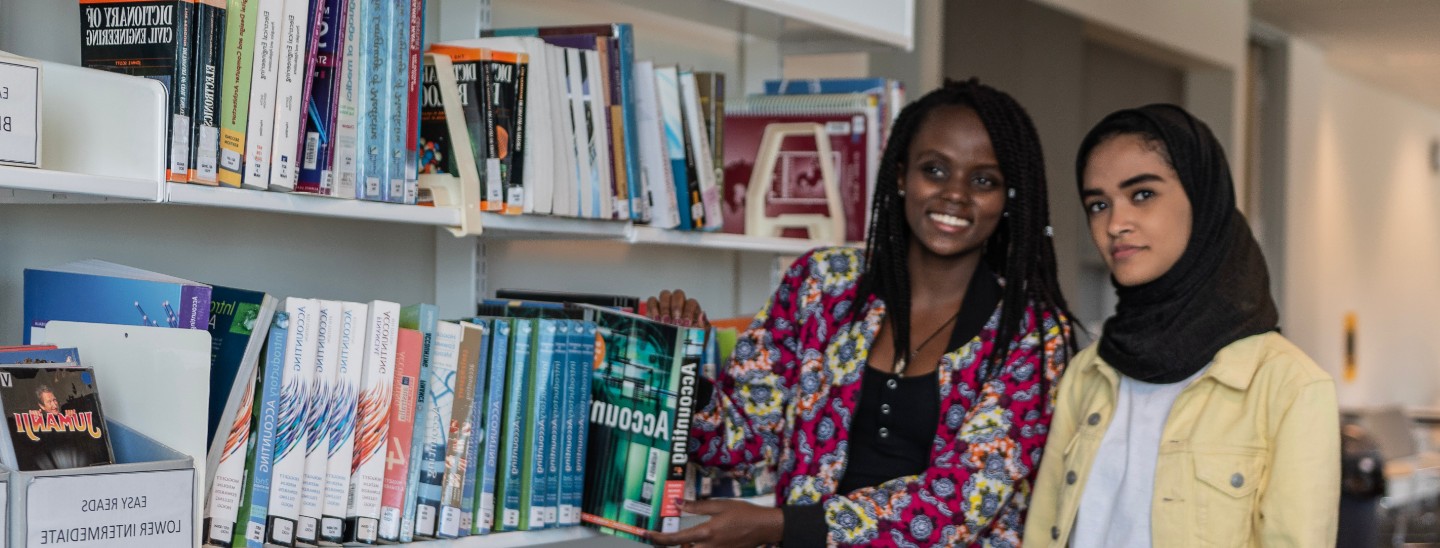 Females in library