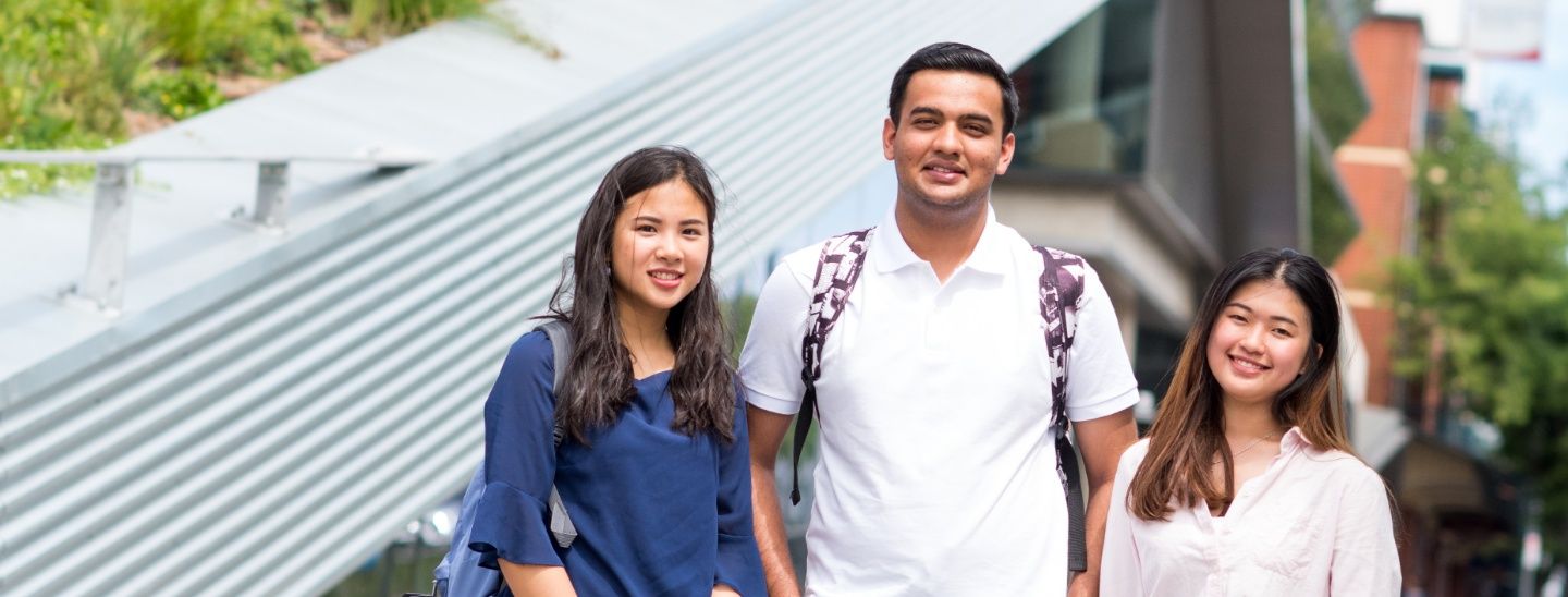 Group standing smiling