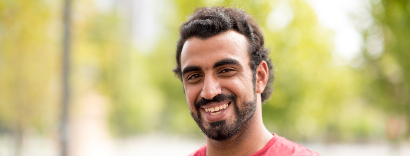 Male smiling